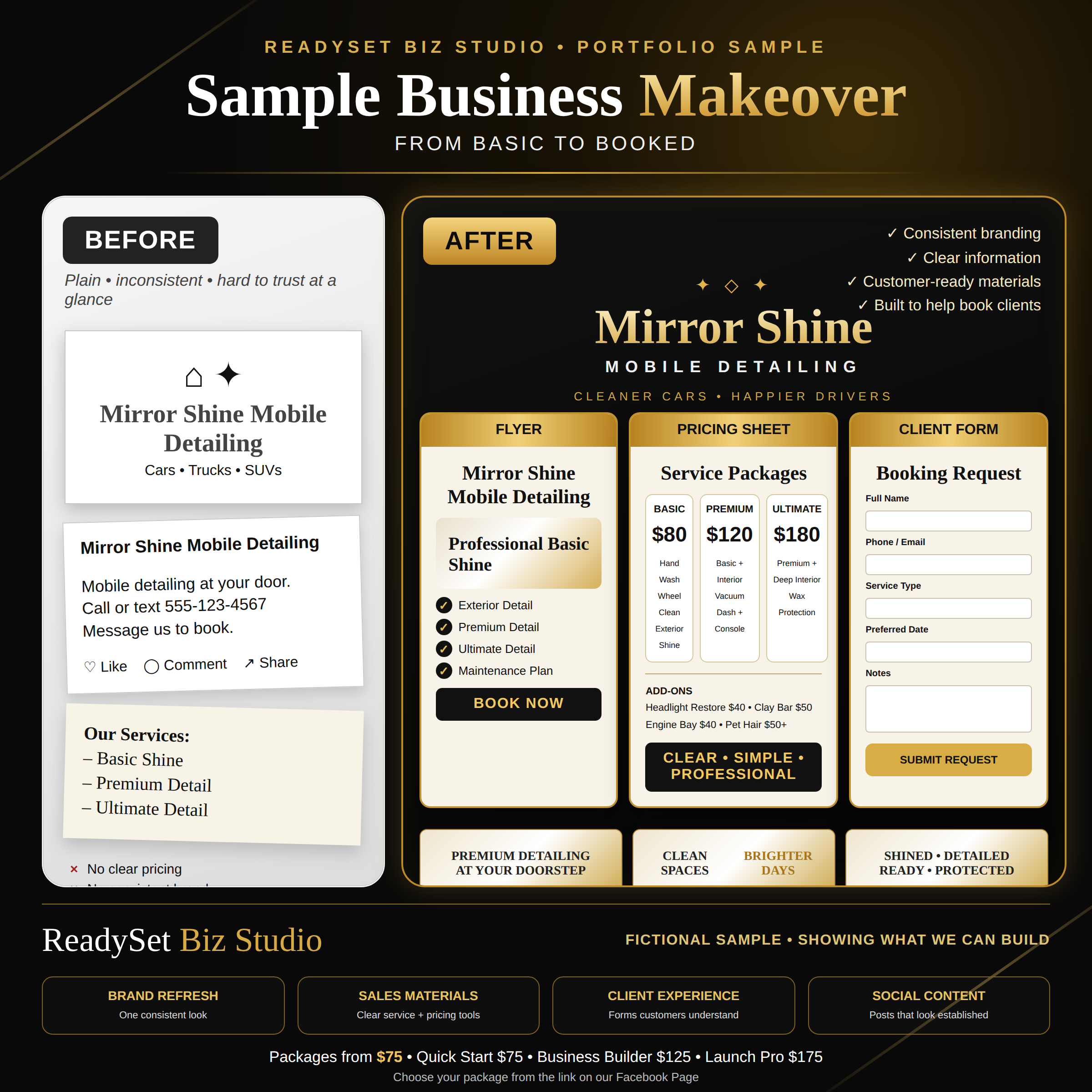 Professional branding package example